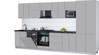 

Кухонный гарнитур, Мила Gloss 3.8-ПМ2
