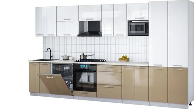 

Кухонный гарнитур, Мила Gloss 3.8-ПМ2
