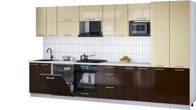 

Кухонный гарнитур, Мила Gloss 3.8-ПМ2