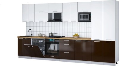 

Кухонный гарнитур, Мила Gloss 3.8-ПМ2