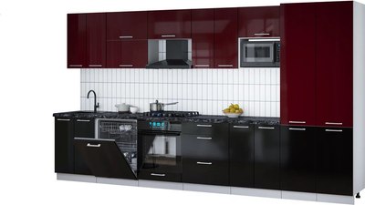 

Кухонный гарнитур, Мила Gloss 3.8-ПМ2