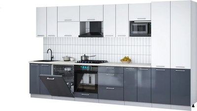 

Кухонный гарнитур, Мила Gloss 3.8-ПМ2