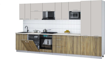 

Кухонный гарнитур, Мила Gloss 3.8-ПМ2