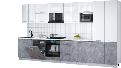 

Кухонный гарнитур, Мила Gloss 3.8-ПМ2