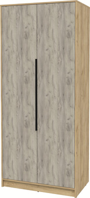 Шкаф Интерлиния Концепт КТ-Ш2 (дуб серый/дуб золотой) -