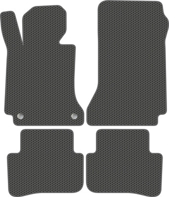 Комплект ковриков для авто Alicosta 0772_1_сер для Mercedes-Benz C-Class III седан/W204 (EVA соты, серый) - 