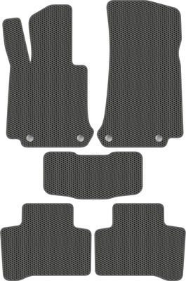 Комплект ковриков для авто Alicosta 1913_1_сер для Mercedes-Benz EQC I SUV/293 2019-н.в. (EVA соты, серый) - 