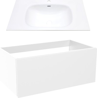 

Тумба с умывальником, Кито 100 / K100LW0MWM-M115W100