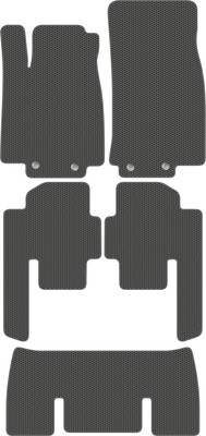 Комплект ковриков для авто Alicosta 0830_1_сер для Mercedes-Benz R-Class I минивэн/W251/W251 (EVA соты, серый) - 