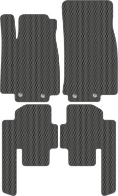 Комплект ковриков для авто Alicosta 0828_1_сер для Mercedes-Benz R-Class I минивэн/W251/W251 (EVA соты, серый) - 