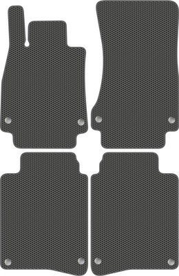 Комплект ковриков для авто Alicosta 2380_1_сер для Mercedes-Benz S-Class VI седан/X222 Maybach (EVA соты, серый) - 