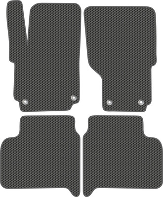 Комплект ковриков для авто Alicosta 1369_1_сер для Volkswagen Amarok пикап 2010-н.в. (EVA соты, серый) - 