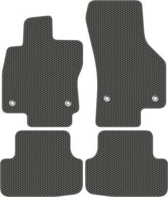 Комплект ковриков для авто Alicosta 1379_1_сер для Volkswagen Golf VII хэтчбек 2012-2019 (EVA соты, серый) - 