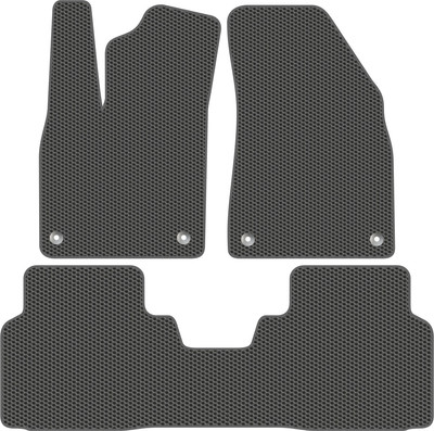 Комплект ковриков для авто Alicosta 2390_1_сер для Volkswagen ID.4 Crozz I Электро 2020-н.в. (EVA соты, серый) - 