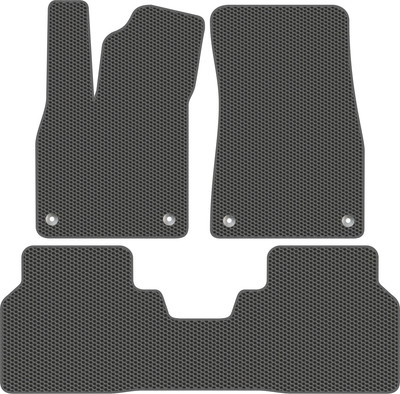 Комплект ковриков для авто Alicosta 1918_1_сер для Volkswagen ID.4 X I SUV 2020-н.в. (EVA соты, серый) - 