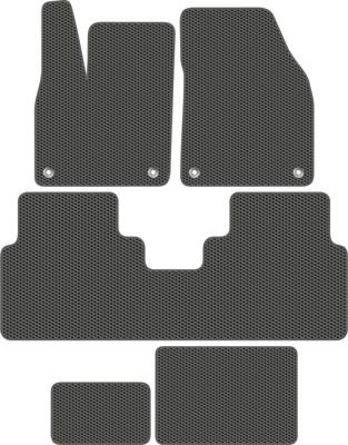 Комплект ковриков для авто Alicosta 2391_1_сер для Volkswagen ID.6 I SUV 7 мест 2021-н.в. (EVA соты, серый) - 