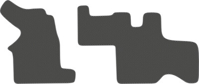 Комплект ковриков для авто Alicosta 2392_1_сер для Volkswagen Multivan IV минивэн (EVA соты, серый) - 