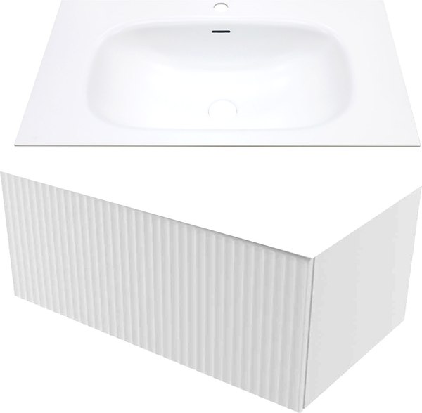 Тумба с умывальником ЗОВ Кито 80 / K80LW0MFWPM-M115W80