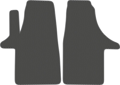 Комплект ковриков для авто Alicosta 1648_1_сер для Volkswagen Multivan V минивэн/T5 2009-2015 (EVA соты, серый) - 