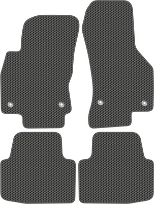 Комплект ковриков для авто Alicosta 1397_1_сер для Volkswagen Passat VIII седан/B8/B8.5 2014 (EVA соты, серый) - 