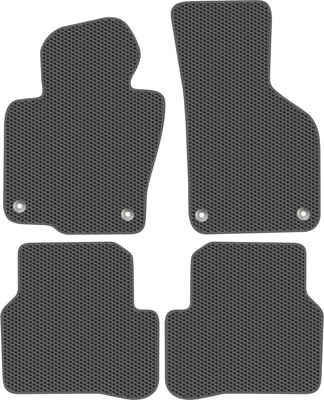 Комплект ковриков для авто Alicosta 2395_1_сер для Volkswagen Passat СС седан/B6 2008-2016 (EVA соты, серый) - 