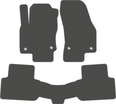 Комплект ковриков для авто Alicosta 2398_1_сер для Volkswagen Tiguan II SUV/AD1 2021-н.в. (EVA соты, серый) - 