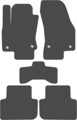 Комплект ковриков для авто Alicosta 1426_1_сер для Volkswagen Tiguan II SUV/MK2 2016-2020 (EVA соты, серый) - 