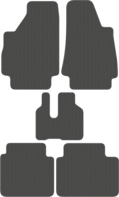 Комплект ковриков для авто Alicosta 2406_1_сер для Лада 4х4 Урбан SUV/2121 3дв 2014-н.в. (EVA соты, серый) - 