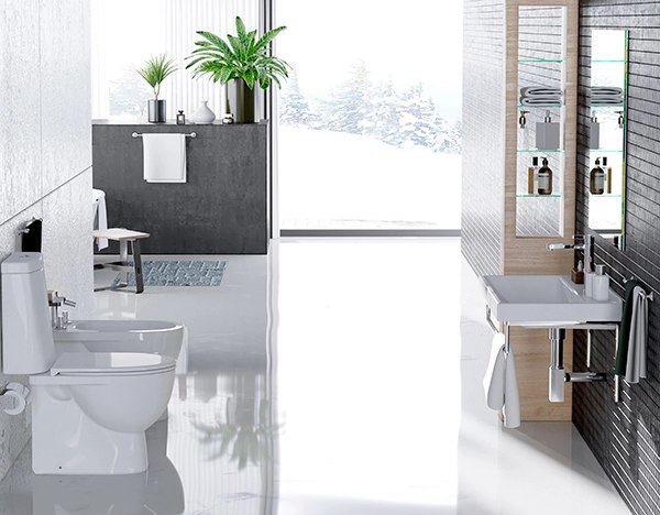 Купить Тумба с умывальником Mixline Бруклин 80 543586 + Luxe Fest 80 / FST80SLWB01 в Минске