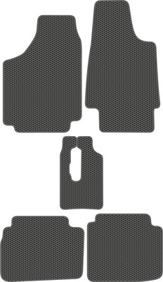 Комплект ковриков для авто Alicosta 2415_1_сер для Лада Нива 21214 I SUV 1997-2019 (EVA соты, серый) - 