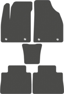 Комплект ковриков для авто Alicosta 2418_1_сер для MG HS I SUV 2018-н.в. (EVA соты, серый) - 