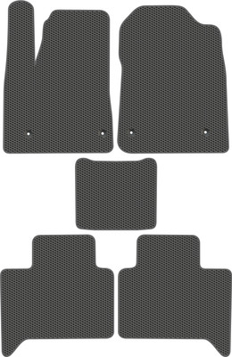 Комплект ковриков для авто Alicosta 1879_1_сер для M-Hero 917 I внедорожник/гибрид 2023-н.в. (EVA соты, серый) - 