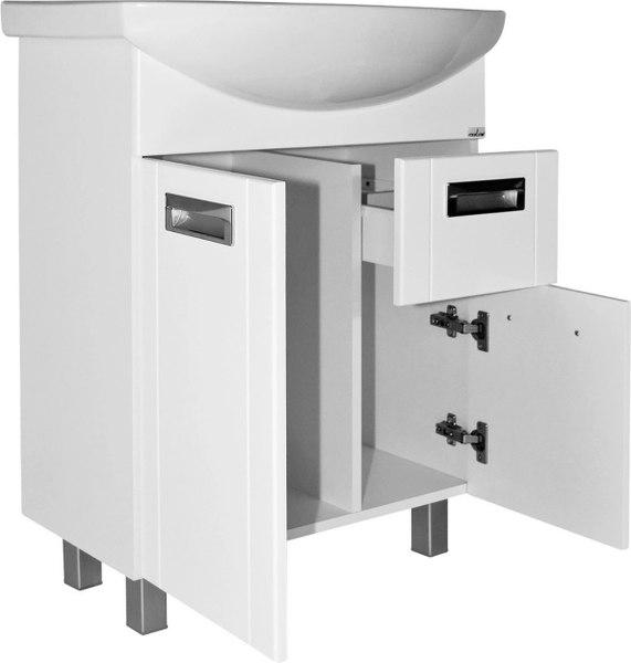Купить Тумба с умывальником Mixline Альфа 65 550330 + Best 65 / BST65SLWB01 в Минске