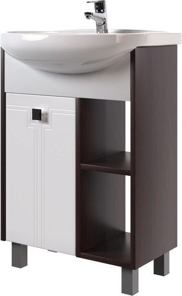 Купить Тумба с умывальником Mixline Боско 65 550331 + Best 65 / BST65SLWB01 в Минске