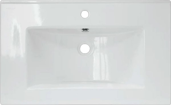 Купить Тумба с умывальником Mixline Байкал 75 550385 + Luxe Quadro 75 / QDR75SLWB01 в Минске