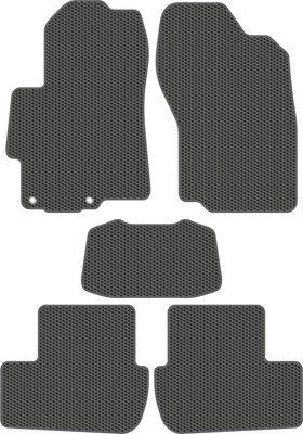 Комплект ковриков для авто Alicosta 2421_1_сер д/Mitsubishi Lancer Evolution X седан/4Z4A 2008-2017 (EVA соты, серый) - 