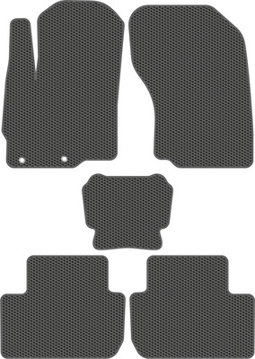 Комплект ковриков для авто Alicosta 0892_1_сер для Mitsubishi Outlander III SUV/GFOW/GGOW 2012-н.в. (EVA соты, серый) - 