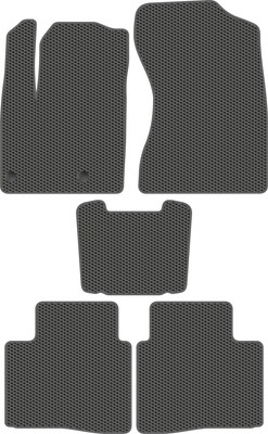 Комплект ковриков для авто Alicosta 2423_1_сер для Mitsubishi Outlander IV SUV/GNOW 2022-н.в. (EVA соты, серый) - 