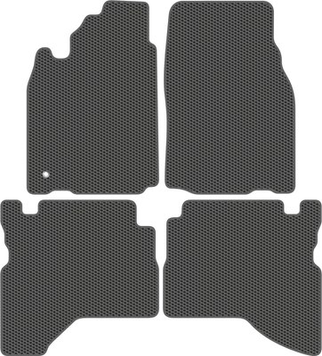 Комплект ковриков для авто Alicosta 0907_1_сер для Mitsubishi Pajero Sport I SUV/K90 1998-2008 (EVA соты, серый) - 