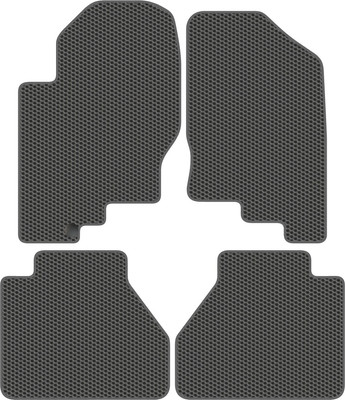 Комплект ковриков для авто Alicosta 0945_1_сер для Nissan Navara II пикап/D40 2004-2010 (EVA соты, серый) - 