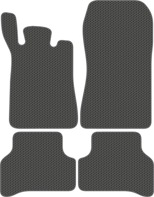 Комплект ковриков для авто Alicosta 0767_1_сер для Mercedes-Benz C-Class I седан/W202 (EVA соты, серый) - 