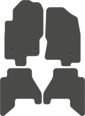Комплект ковриков для авто Alicosta 2434_1_сер для Nissan Pathfinder III SUV 7 мест/R51 2009-2014 (EVA соты, серый) - 