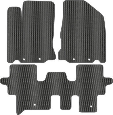 Комплект ковриков для авто Alicosta 0949_1_сер для Nissan Pathfinder IV SUV/R52 2014-2017 (EVA соты, серый) - 
