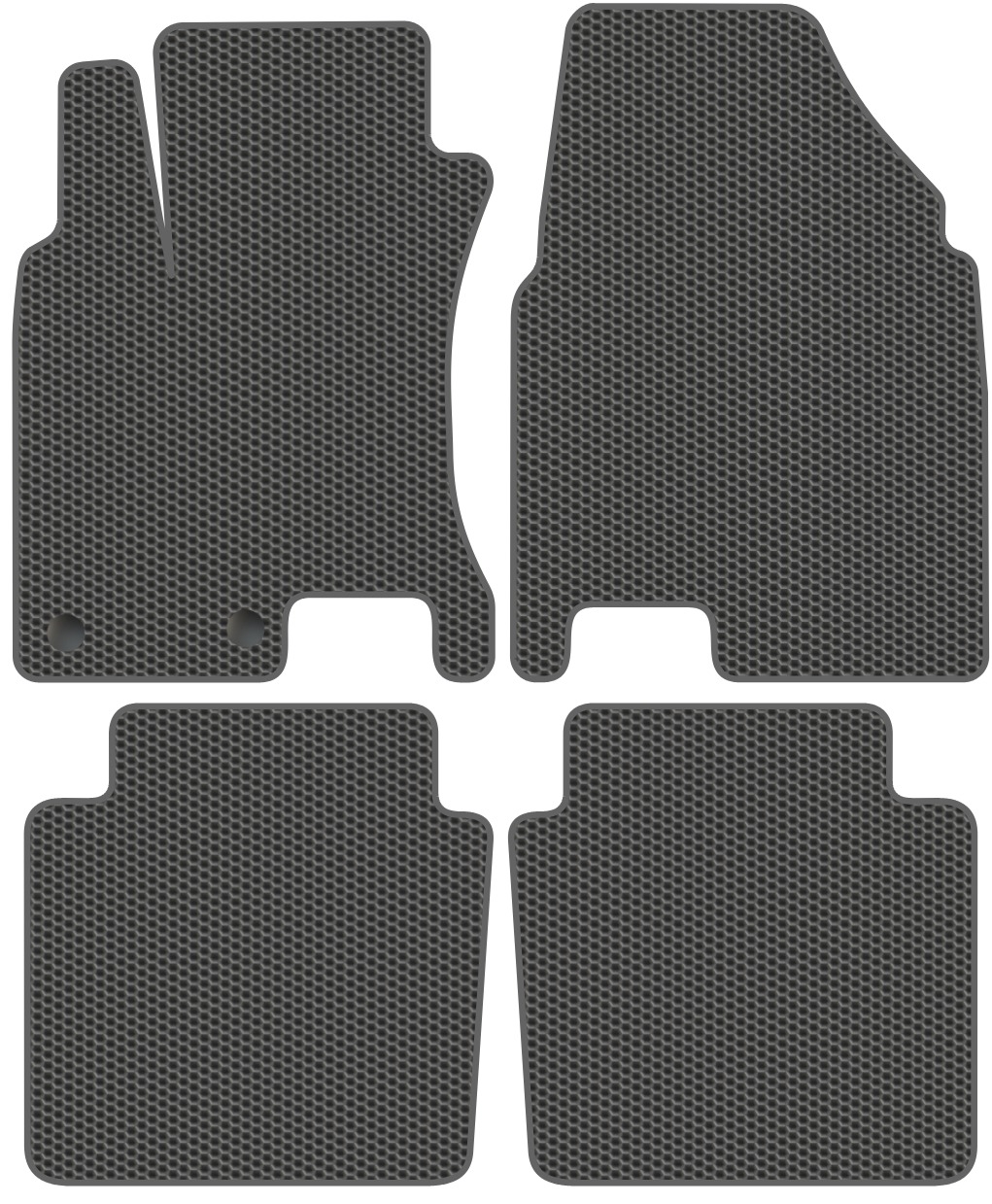 Комплект ковриков для авто Alicosta 0960_1_сер для Nissan Qashqai 2 I SUV/J10 2010-2014 (EVA соты, серый)
