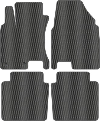 Комплект ковриков для авто Alicosta 0960_1_сер для Nissan Qashqai 2 I SUV/J10 2010-2014 (EVA соты, серый) - 