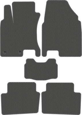 Комплект ковриков для авто Alicosta 0961_1_сер для Nissan Qashqai I SUV/J10 2006-2013 (EVA соты, серый) - 