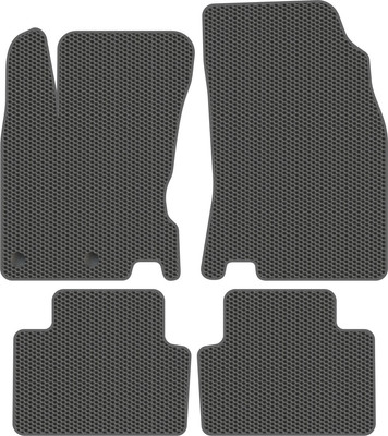 Комплект ковриков для авто Alicosta 0964_1_сер для Nissan Qashqai II SUV/J11 2013-2016 (EVA соты, серый) - 