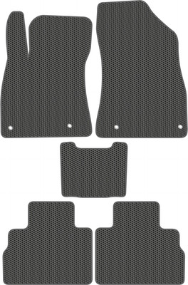 Комплект ковриков для авто Alicosta 2436_1_сер для Nissan Sentra VIII седан/B18 2019-н.в. (EVA соты, серый) - 
