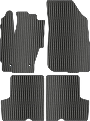 Комплект ковриков для авто Alicosta 1500_1_сер для Nissan Terrano III SUV/D10 2014-н.в. (EVA соты, серый) - 