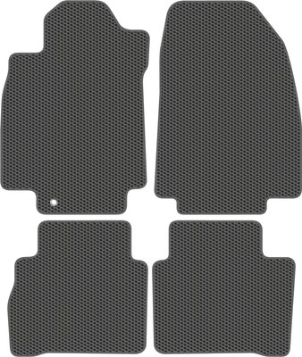 Комплект ковриков для авто Alicosta 0980_1_сер для Nissan Tiida седан/C11 2007-2014 (EVA соты, серый) - 